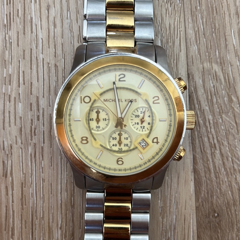 Michael Kors two-tone watch